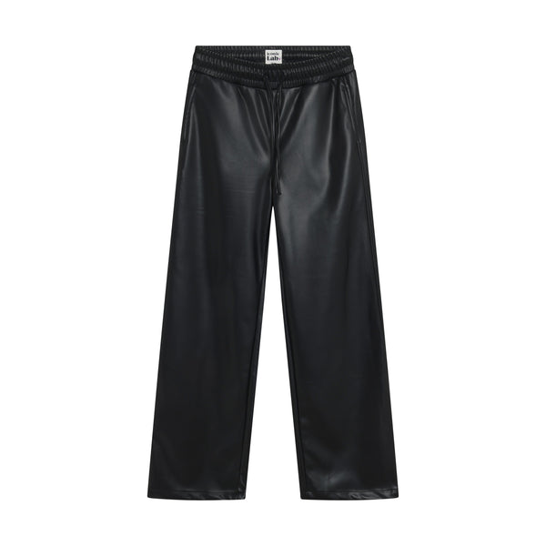 Meisjes Pants Vegan Leather van Indian Blue Jeans in de kleur Black  in maat 176.