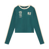 Meisjes Longsleeve Cropped  van Indian Blue Jeans in de kleur Spruced-up  in maat 176.