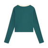 Meisjes Longsleeve Cropped  van Indian Blue Jeans in de kleur Spruced-up  in maat 176.