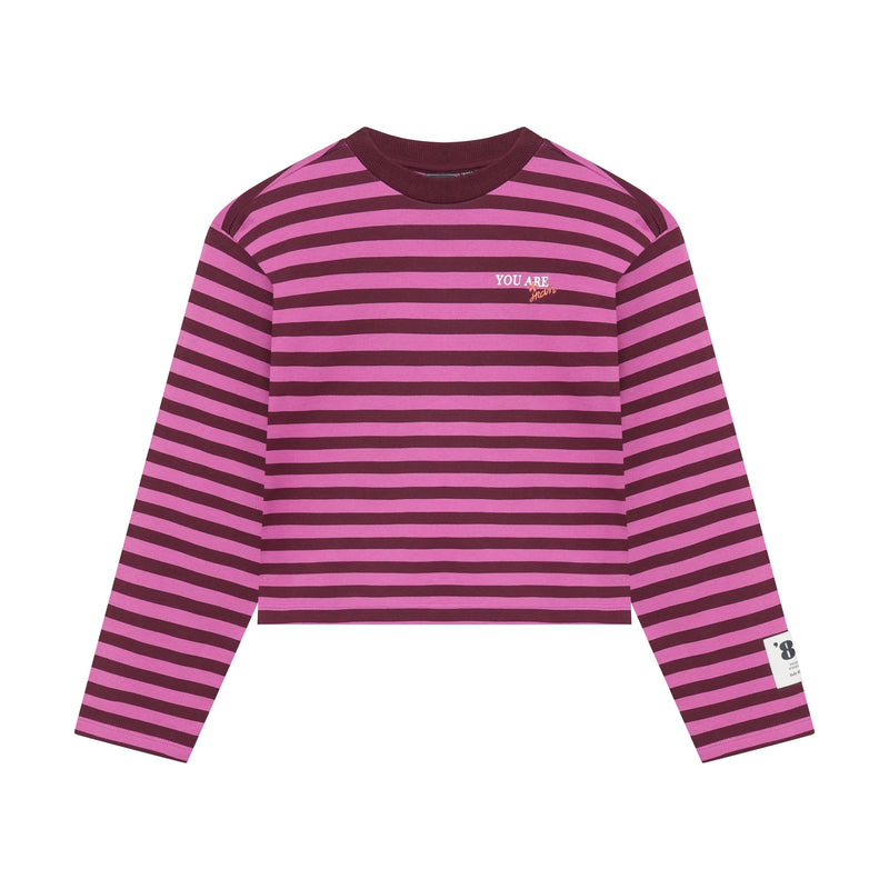 Meisjes Longsleeve Relaxed Fit  van Indian Blue Jeans in de kleur Rosebud in maat 176.