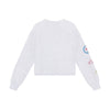 Meisjes Sweater Patches van Indian Blue Jeans in de kleur Grey White Melange  in maat 176.