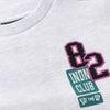 Meisjes Sweater Patches van Indian Blue Jeans in de kleur Grey White Melange  in maat 176.