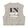 Meisjes Gilet Check van Indian Blue Jeans in de kleur Humus in maat 176.