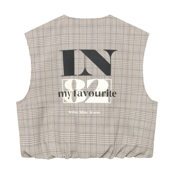 Indian Blue Jeans Gilet Check