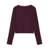 Meisjes Longsleeve Cropped  van Indian Blue Jeans in de kleur Fig in maat 176.
