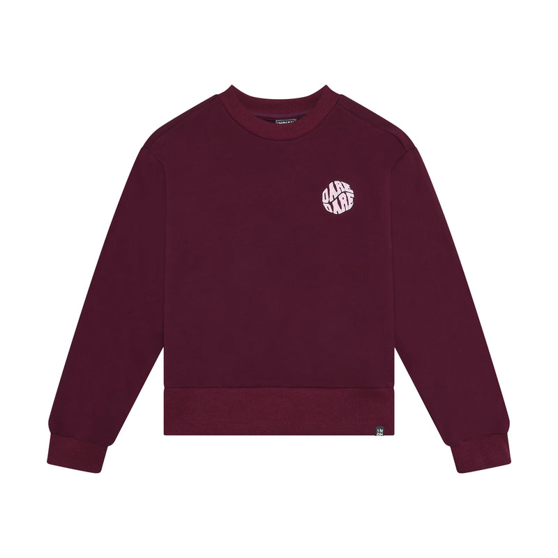 Meisjes Sweater Backprint van Indian Blue Jeans in de kleur Fig in maat 176.