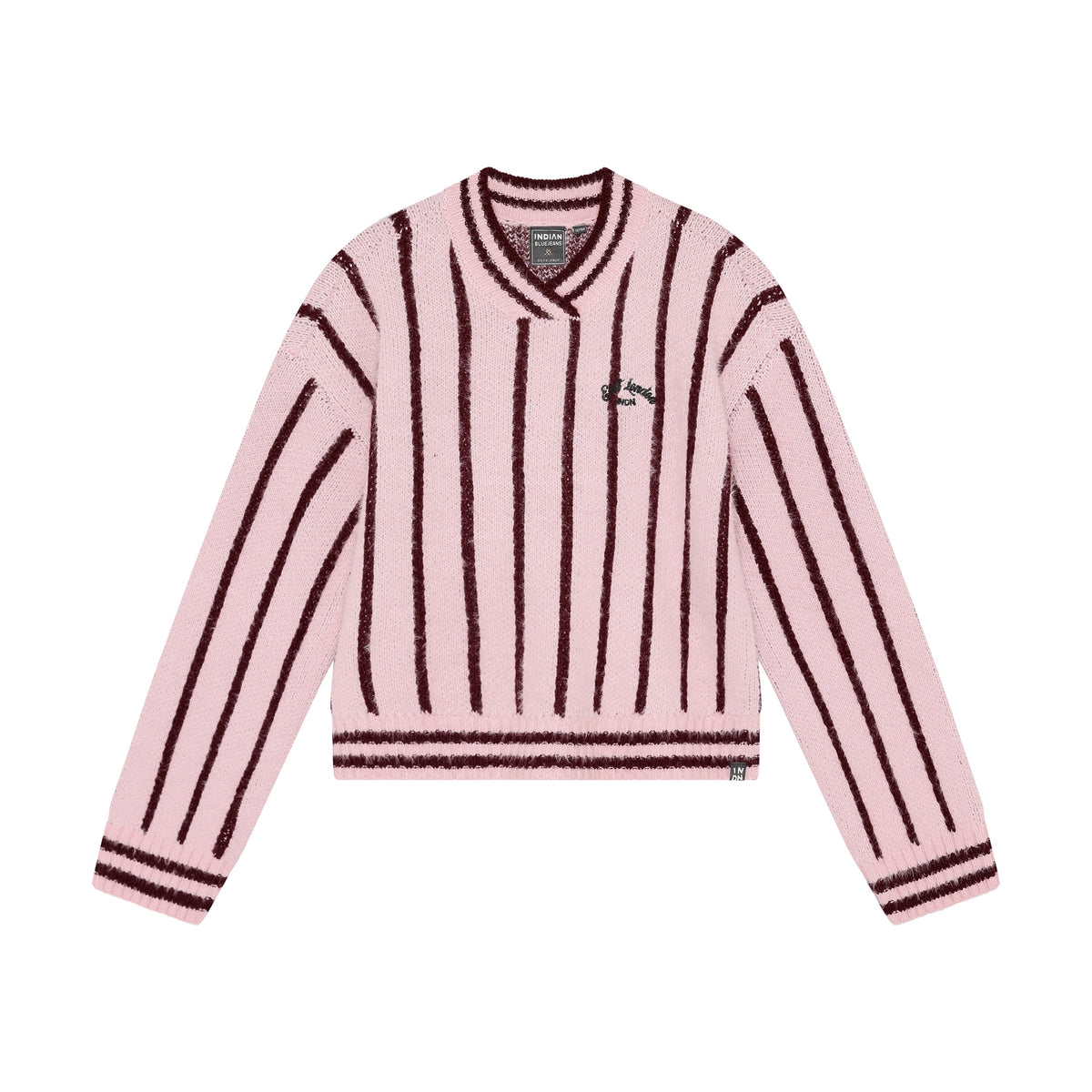 Indian Blue Jeans Knitwear Fuzzy Stripe