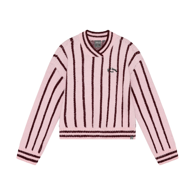 Meisjes Knitwear Fuzzy Stripe van Indian Blue Jeans in de kleur Flushing Pink  in maat 176.