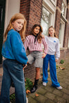 Indian Blue Jeans Knitwear Fuzzy Stripe