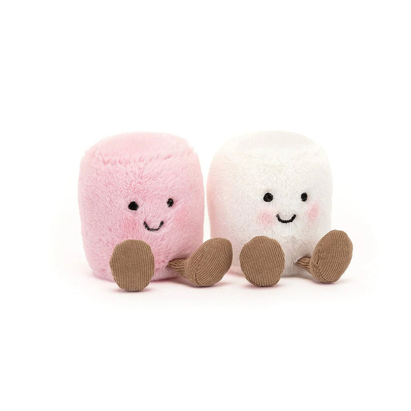 Jellycat Amuseables Pink and White Marshmellows