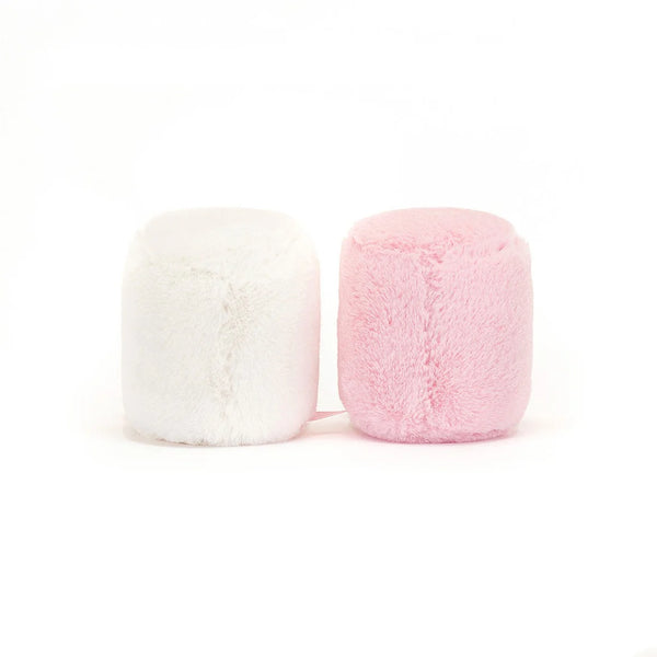 Jellycat Amuseables Pink and White Marshmellows