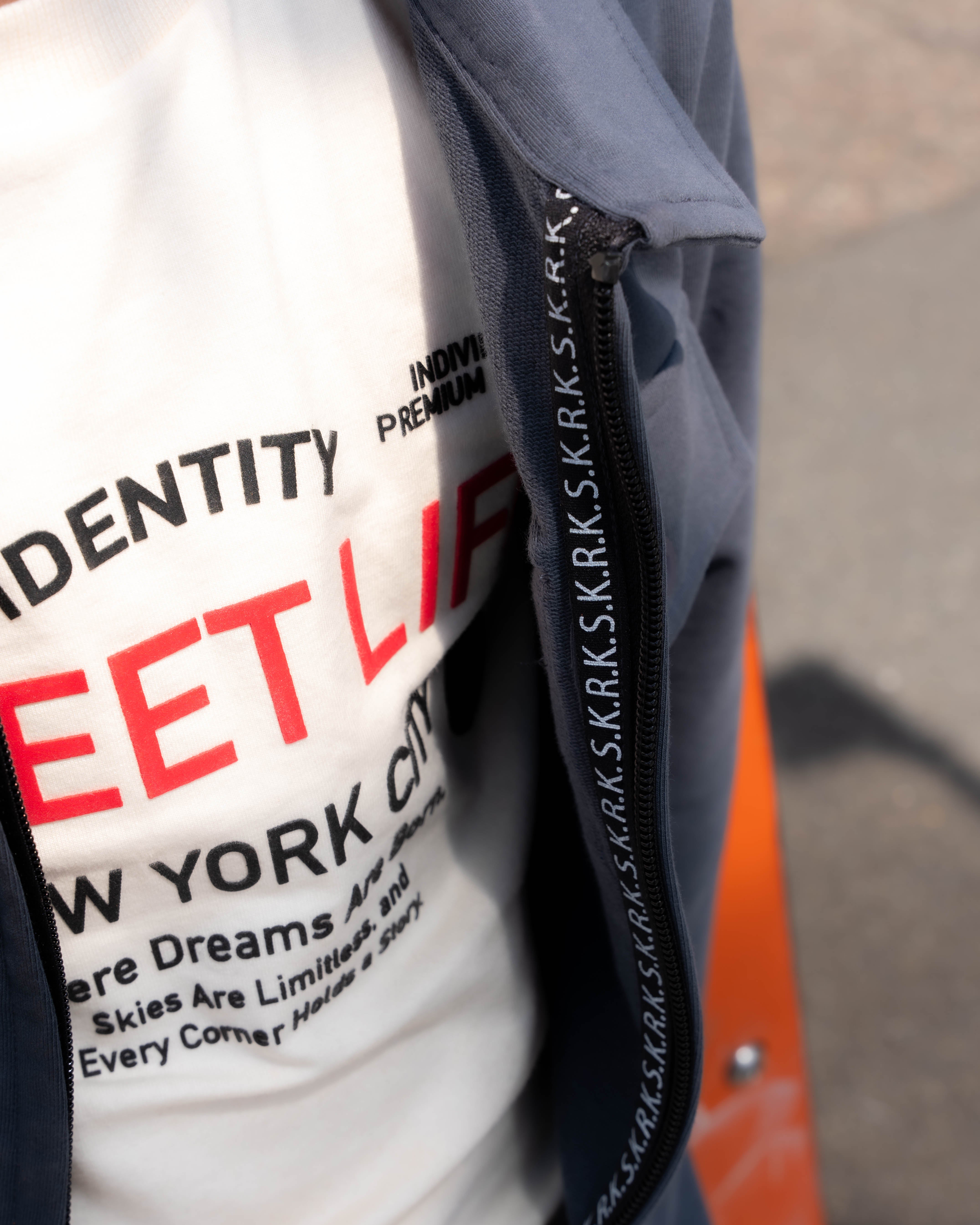 Skurk Zip overshirt Siraj Grey