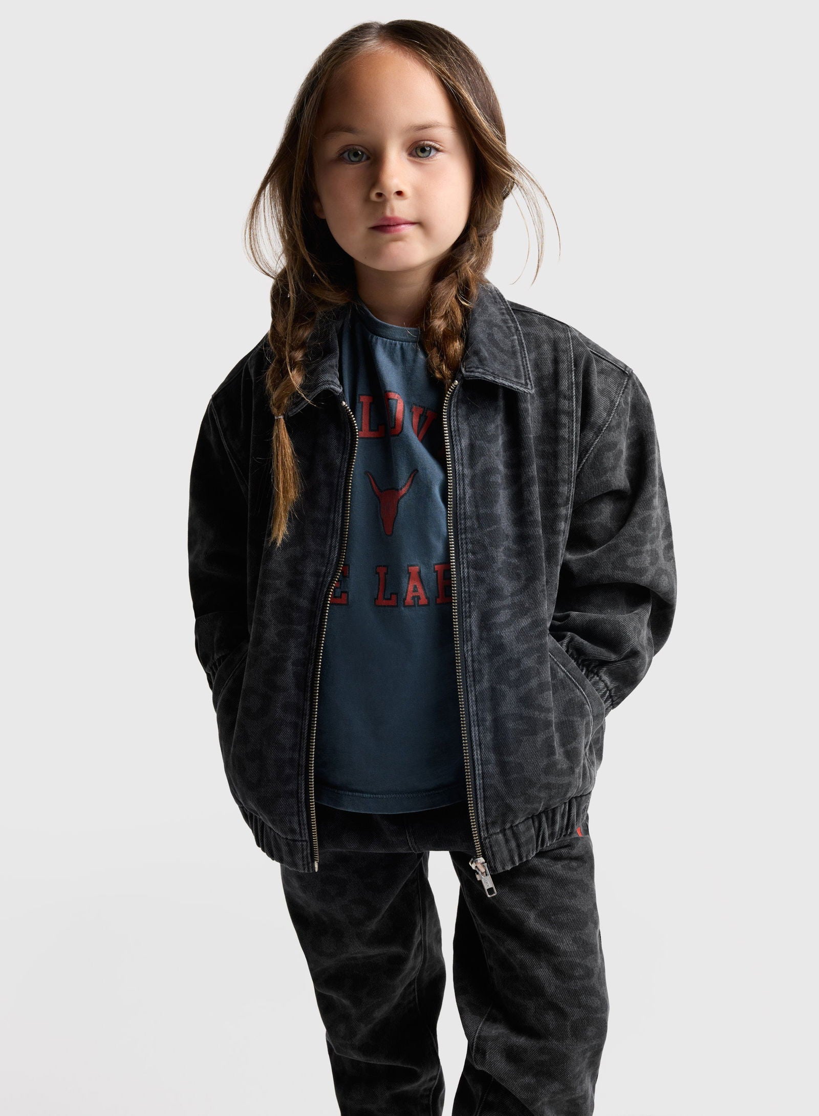 ALIX Mini ANIMAL DENIM JACKET - Bubbles & Bo