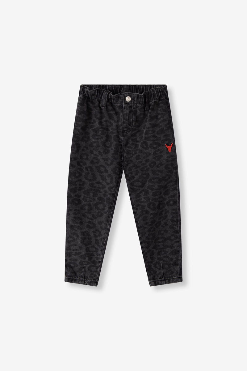 ALIX Mini ANIMAL DENIM PANTS - Bubbles & Bo