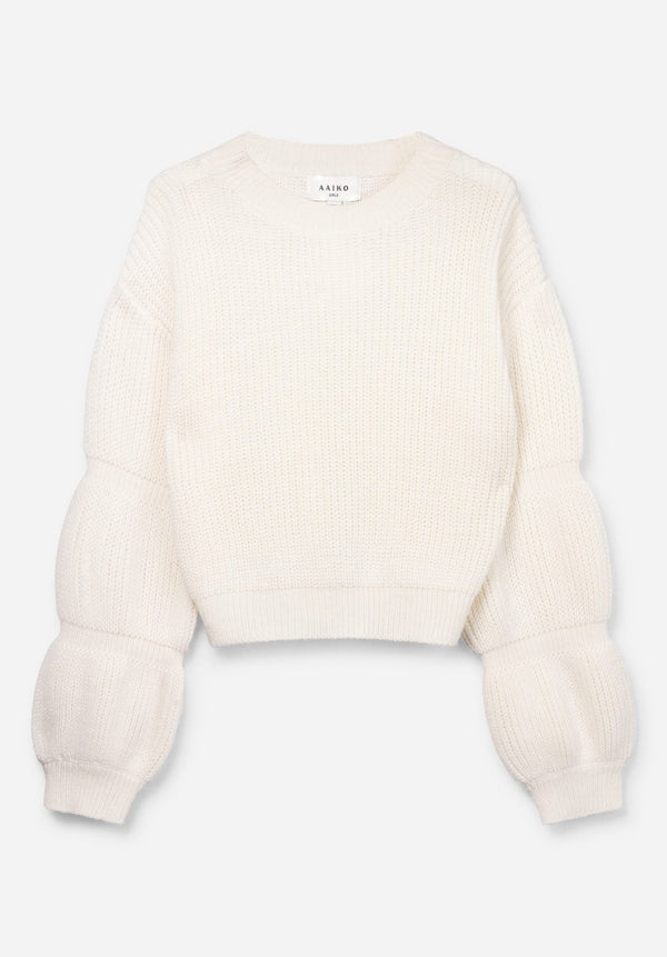 Meisjes Sweater ALOR van Aaiko Girls in de kleur LESBLANCS in maat 176.