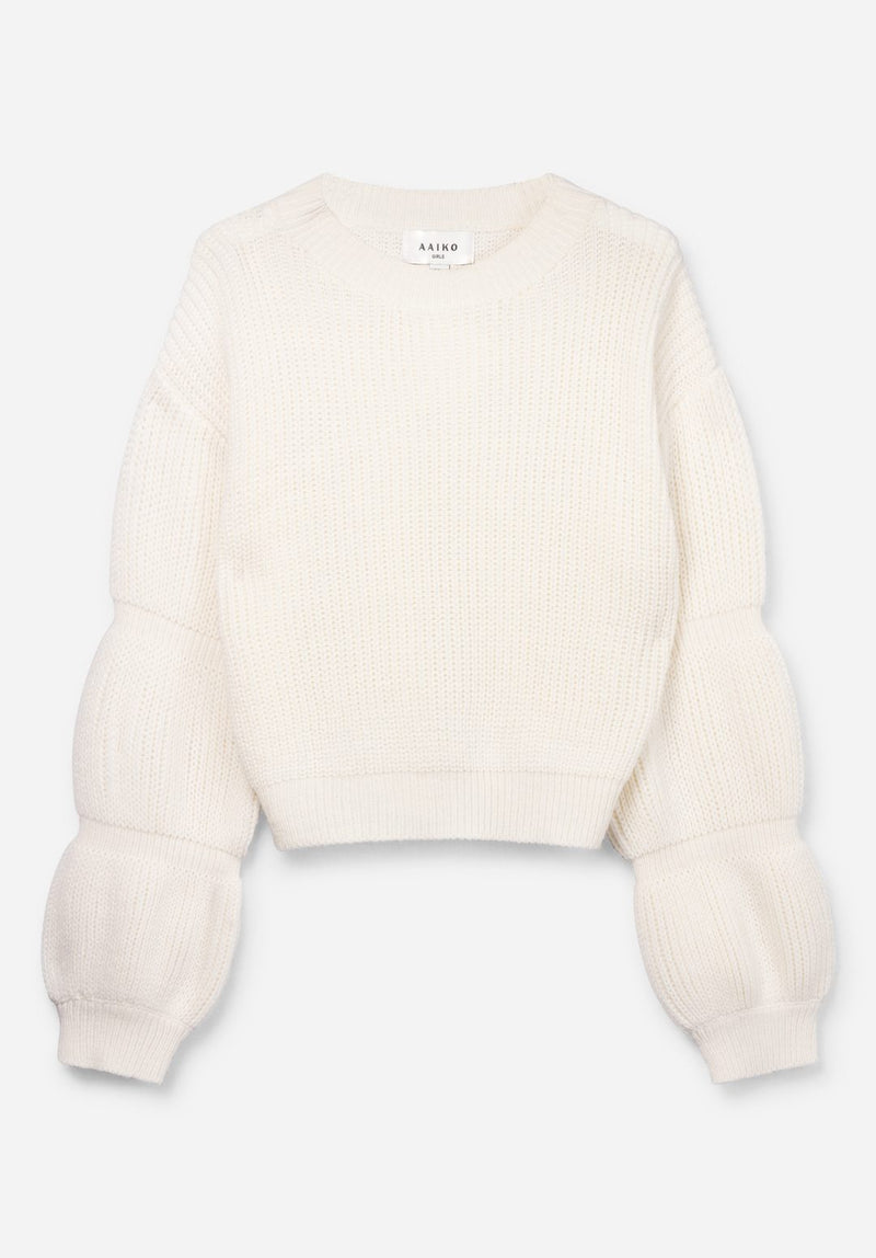 Meisjes Sweater ALOR van Aaiko Girls in de kleur LESBLANCS in maat 176.