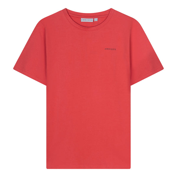 Jongens T-Shirt Justin van Ambique Kids in de kleur 132 Coral in maat 182-188.