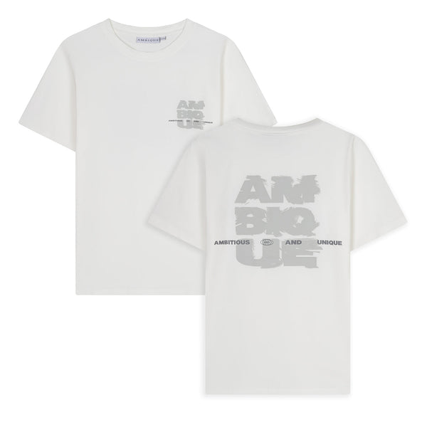 Jongens T-Shirt Damon van Ambique Kids in de kleur 103 Ecru in maat 182-188.