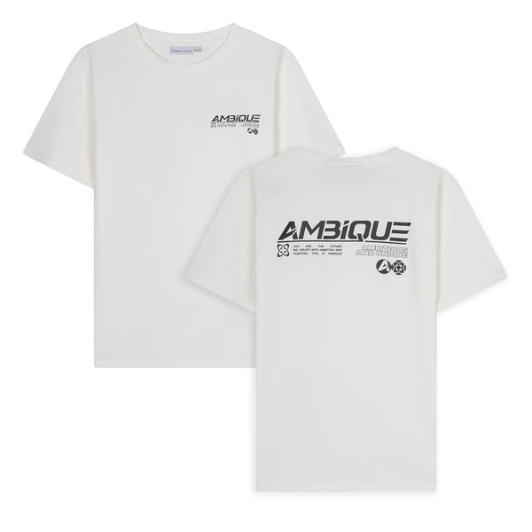 Jongens T-Shirt Tommy van Ambique Kids in de kleur 103 Ecru in maat 182-188.