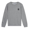 Jongens Crewneck Gary van Ambique Kids in de kleur 136 Grey melange in maat 182-188.