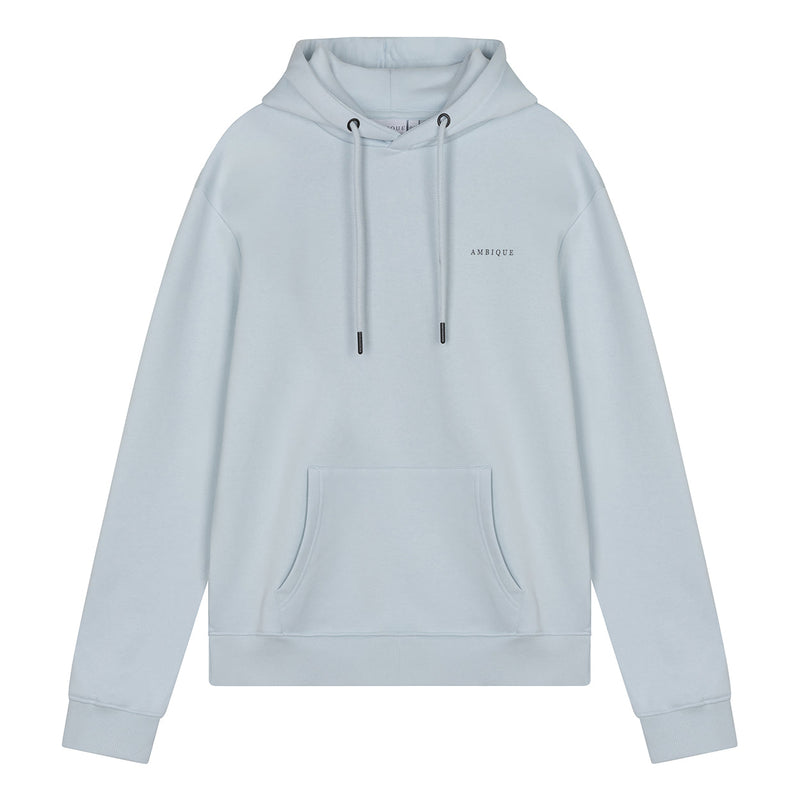 Jongens Hoodie Harvey van Ambique Kids in de kleur 134 Ice blue in maat 182-188.
