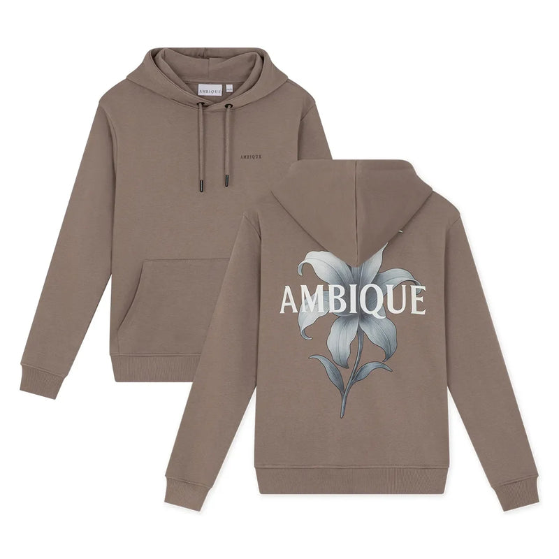 Jongens Crew Neck Fabian van Ambique in de kleur Taupe in maat 182-188.