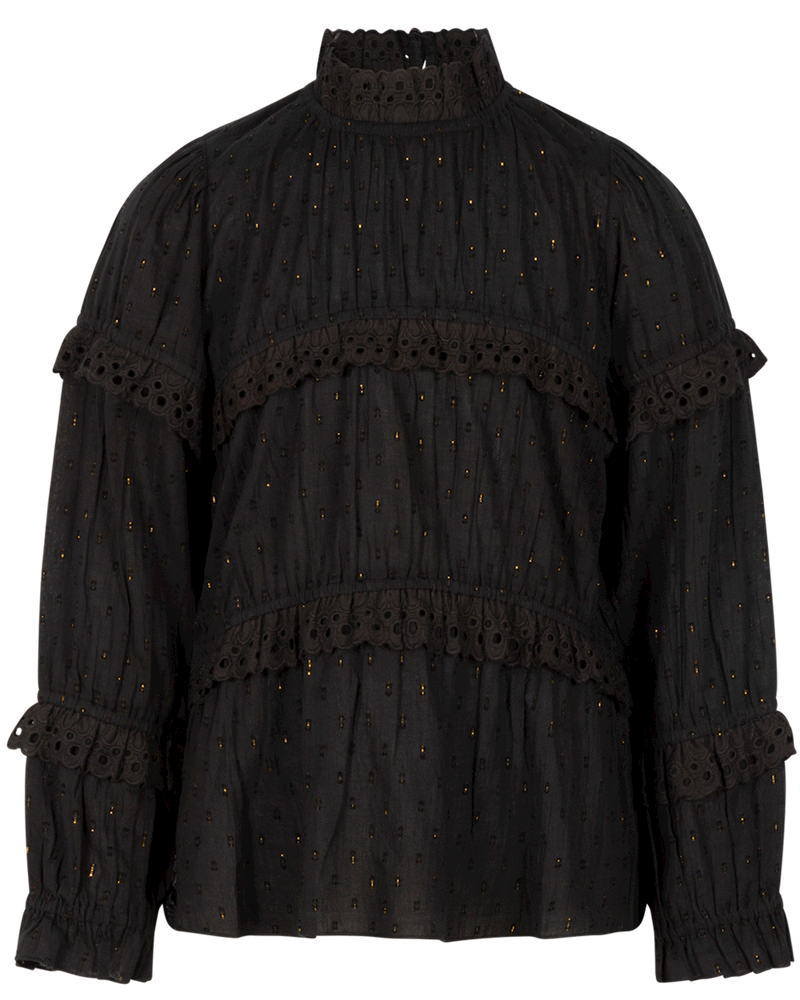 Ai & Ko Blouse Tamila Black - Bubbles & Bo