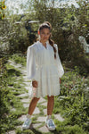 Ai & Ko Dress ALYSHA WHITE - Bubbles & Bo