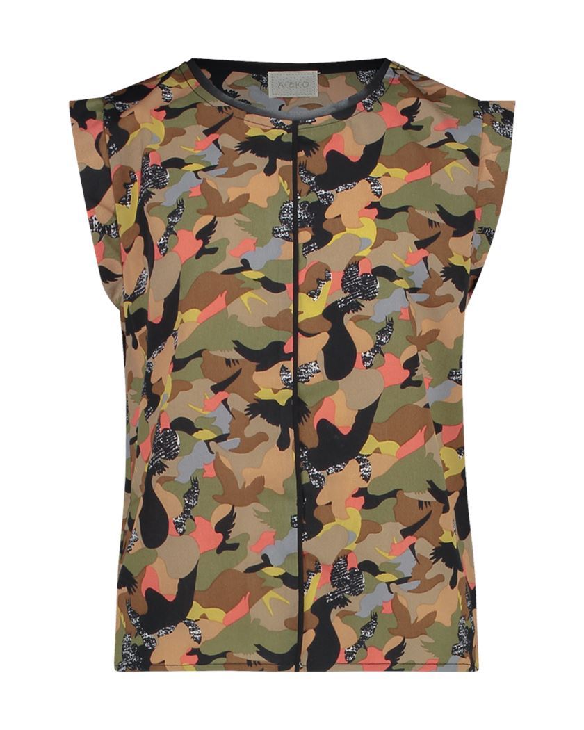 Ai & Ko Top korte mouw Pilla Camo