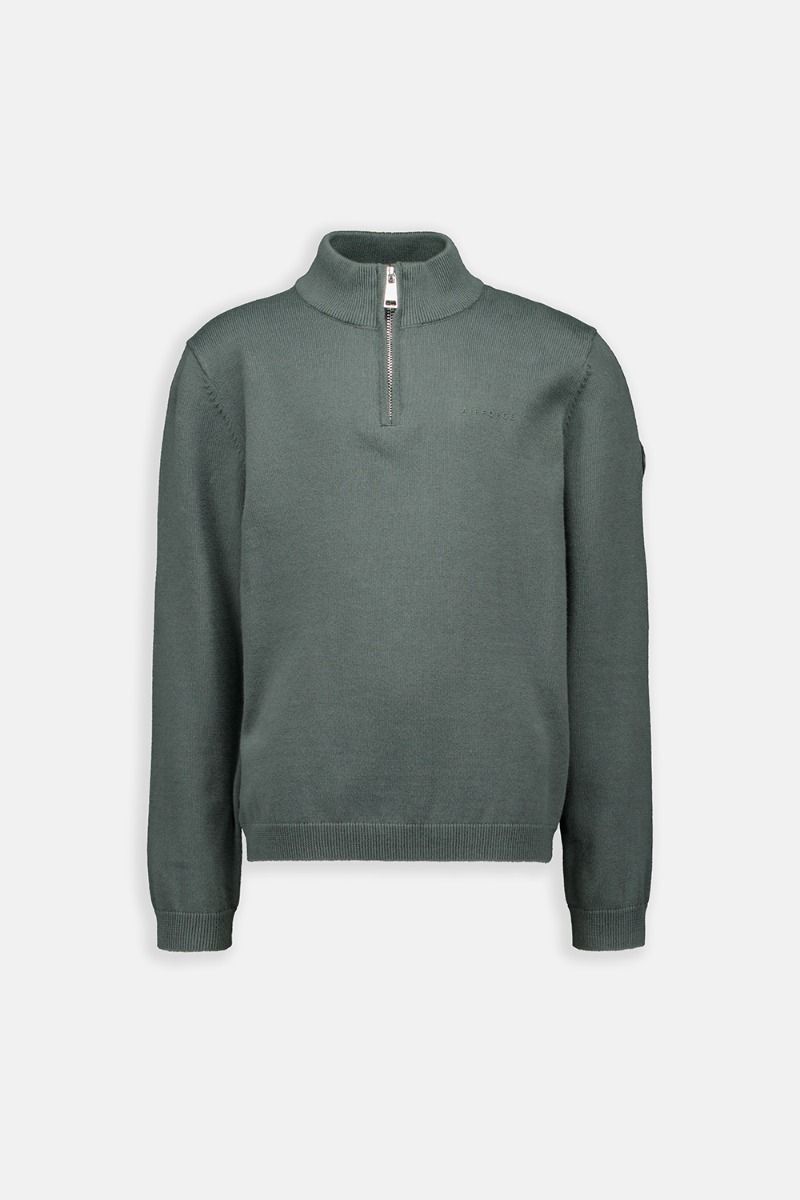 Airforce KNITWEAR QUATER ZIP - Bubbles & Bo