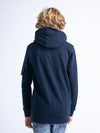 Jongens Boys Sweater Hooded van Petrol in de kleur Navy Blue in maat 176.