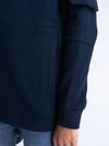 Jongens Boys Sweater Hooded van Petrol in de kleur Navy Blue in maat 176.