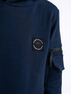 Jongens Boys Sweater Hooded van Petrol in de kleur Navy Blue in maat 176.