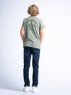 Jongens Boys T-Shirt SS Round Neck van Petrol in de kleur Sage Green in maat 176.