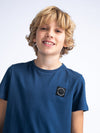 Jongens Boys T-Shirt SS Round Neck van Petrol in de kleur Petrol Blue in maat 176.