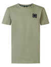 Jongens Boys T-Shirt SS Round Neck van Petrol in de kleur Sage Green in maat 176.