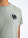 Jongens Boys T-Shirt SS Round Neck van Petrol in de kleur Sage Green in maat 176.