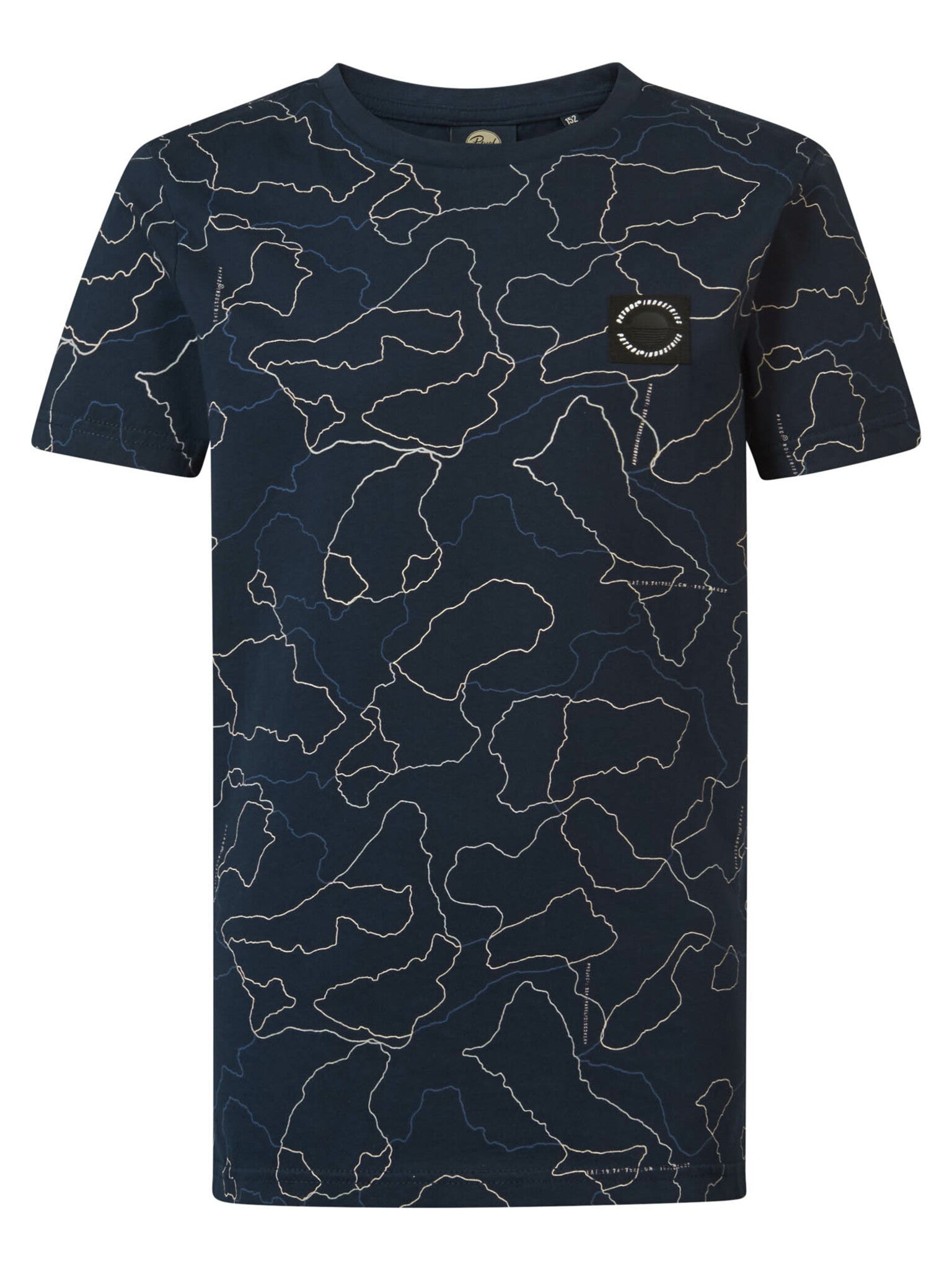 Jongens Boys T-Shirt SS van Petrol in de kleur Navy Blue in maat 176.