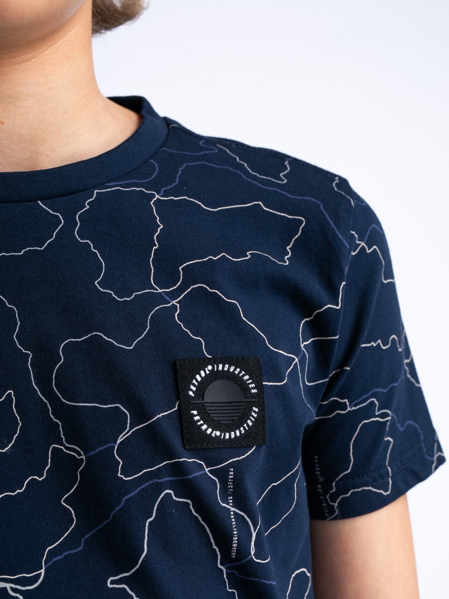 Jongens Boys T-Shirt SS van Petrol in de kleur Navy Blue in maat 176.