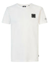 Jongens Boys T-Shirt SS van Petrol in de kleur Bright White in maat 176.