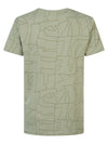 Jongens Boys T-Shirt SS AOP van Petrol in de kleur Sage Green in maat 176.