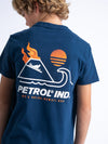 Jongens Boys T-Shirt SS Classic Print van Petrol in de kleur Petrol Blue in maat 176.