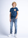 Jongens Boys T-Shirt SS Classic Print van Petrol in de kleur Petrol Blue in maat 176.