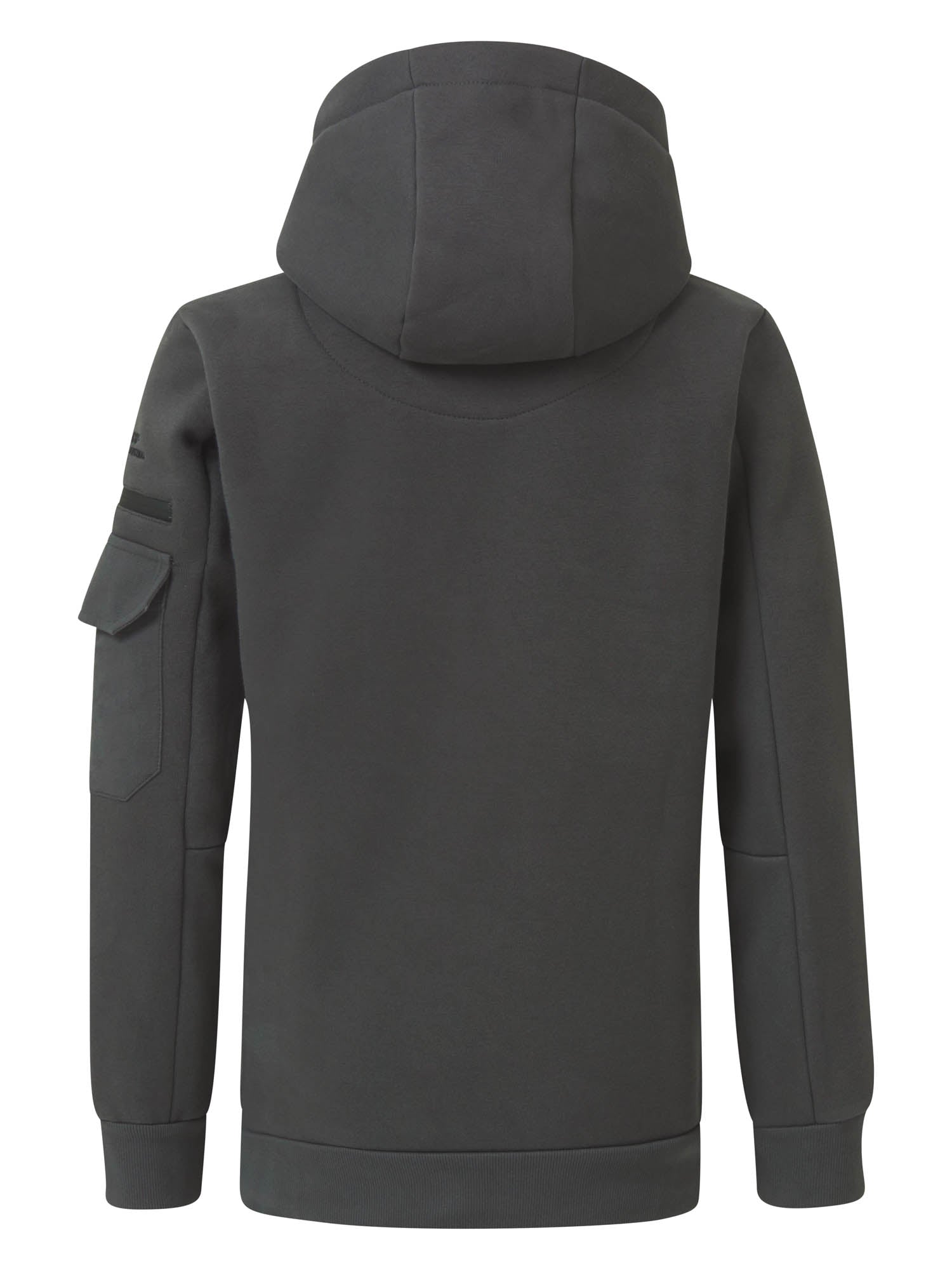 Jongens Sweater Hooded van Petrol in de kleur Metal Grey in maat 164.