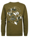 Jongens Sweater Round Neck van Petrol in de kleur Dark Moss in maat 164.