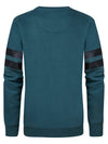 Jongens Sweater Round Neck van Petrol in de kleur Dark Cyaan in maat 164.