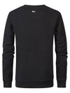 Jongens Sweater Round Neck van Petrol in de kleur Dark Black in maat 164.