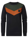 Jongens Sweater Round Neck van Petrol in de kleur Dark Black in maat 164.