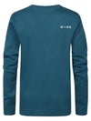 Jongens T-Shirt LS Round Neck van Petrol in de kleur Dark Cyaan in maat 164.