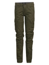 Jongens Non Denim Cargo van Petrol in de kleur Hunter Green in maat 164.